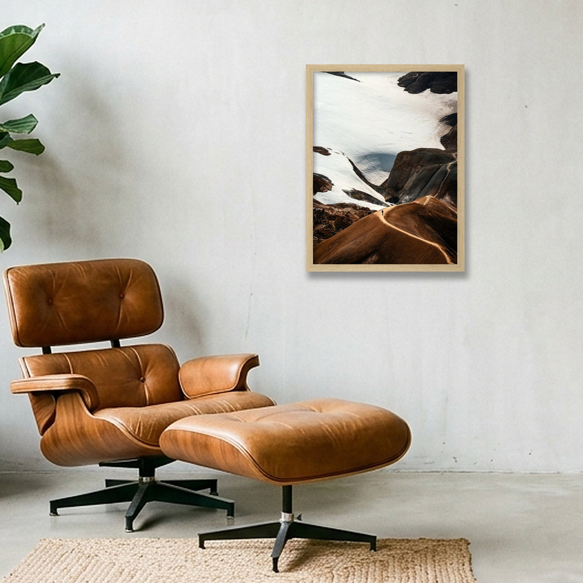 Hálendi — 30×40cm, 12×16" Oak Frame