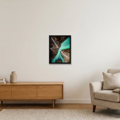Hvítá — 30×40cm, 12×16" Black Frame